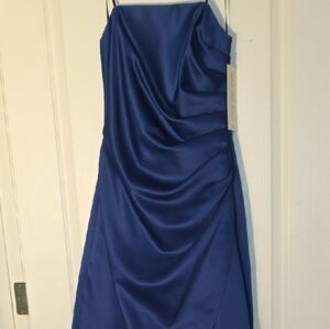 Urban Girl Nites Strapless Blue Dress Gown